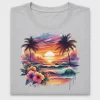 Tropical Sunset Beach DTF Transfer
