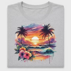 Tropical Sunset Beach DTF Transfer