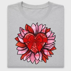 Valentine Heart Sunflower DTF Transfer