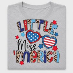 Little Miss Merica Fourth of July DTF Transfer