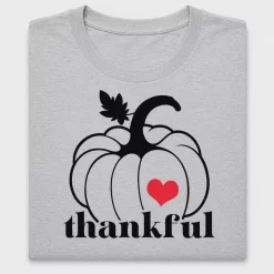 Thankful Pumpkin Heart DTF Transfer