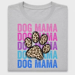 Dog Mama Leopard Paw Print DTF Transfer