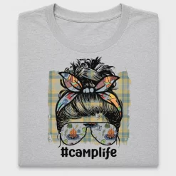 Camplife Messy Bun DTF Transfer