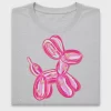 Pink Balloon Dog DTF Transfer