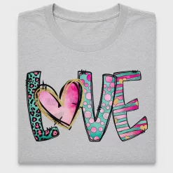 Retro Love Heart DTF Transfer