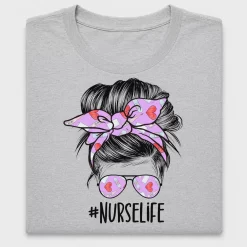 Nurse Life Messy Bun DTF Transfer