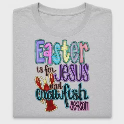 Easter Jesus Crawfish DTF Transfer