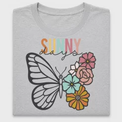 Sunny Days Butterfly Flower DTF Transfer