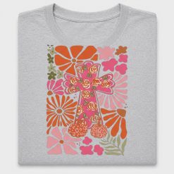 Retro Floral Cross DTF Transfer