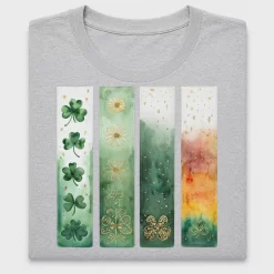 Watercolor Shamrock Gold DTF Transfer