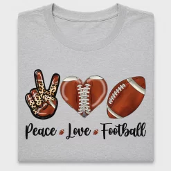 Peace Love Football DTF Transfer