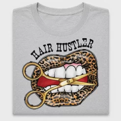 Hair Hustler Leopard Scissors DTF Transfer
