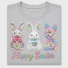 Faux Yarn Easter Bunny DTF Transfer