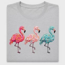Tropical Flamingo Trio DTF Transfer