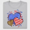 Fourth of July Heart DTF Transfer