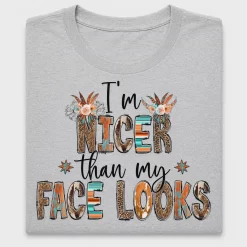 Sarcastic Face Looks DTF Transfer Design