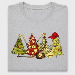 Baseball Christmas Tree DTF Transfer