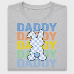 Daddy Bunny Checker DTF Transfer
