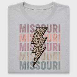 Missouri Leopard Bolt DTF Transfer