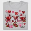 Valentine Wine Glass DTF Transfer