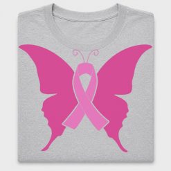 Breast Cancer Awareness Butterfly DTF Transfer