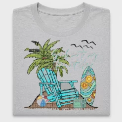 Beach Adirondack Chair DTF Transfer