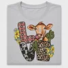 Western Love Cow DTF Transfer