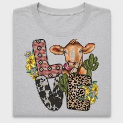 Western Love Cow DTF Transfer