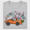 Easter Bunny Carrot Car DTF Transfer