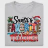Santa's Favorite Teacher DTF Transfer
