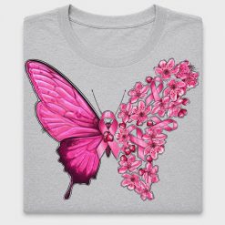 Breast Cancer Awareness Butterfly DTF Transfer