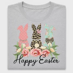 Floral Easter Bunny DTF Transfer