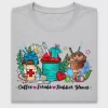 Nurse Coffee Scrubs Rubber Gloves DTF Transfer