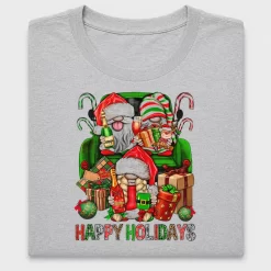 Happy Holidays Gnome DTF Transfer