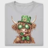 Highland Cow St Patrick's Day DTF Transfer