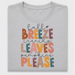 Fall Breeze Crunchy Leaves DTF Transfer