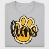 Yellow Paw Print Mascot DTF Transfer
