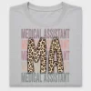 Medical Assistant Leopard Print DTF Transfer