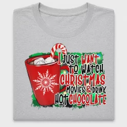 Christmas Movies Hot Chocolate DTF Transfer