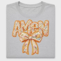 Amen Floral Embroidery DTF Transfer