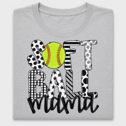 Softball Mom Mama DTF Transfer