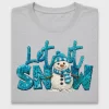 Let It Snow Snowman DTF Transfer