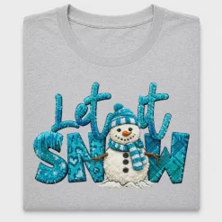 Let It Snow Snowman DTF Transfer