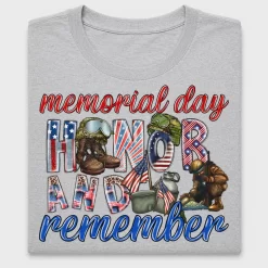 Memorial Day Honor And Remember DTF Transfer