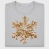 Gold Snowflake DTF Transfer