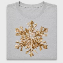 Gold Snowflake DTF Transfer