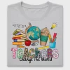 Teacher Change the World DTF Transfer