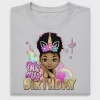 Unicorn Birthday Girl DTF Transfer Design