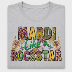 Mardi Gras Rockstar DTF Transfer
