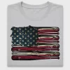 Vintage Baseball American Flag DTF Transfer